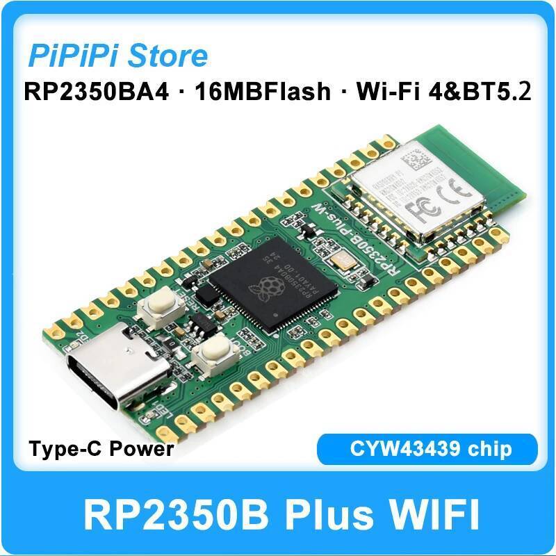 RP2350B Plus W Development Board พร้อม Raspberry Pi วิทยุโมดูล 2 โมดูล WIFI4 BT5 16MB แฟลช RP2350B ช
