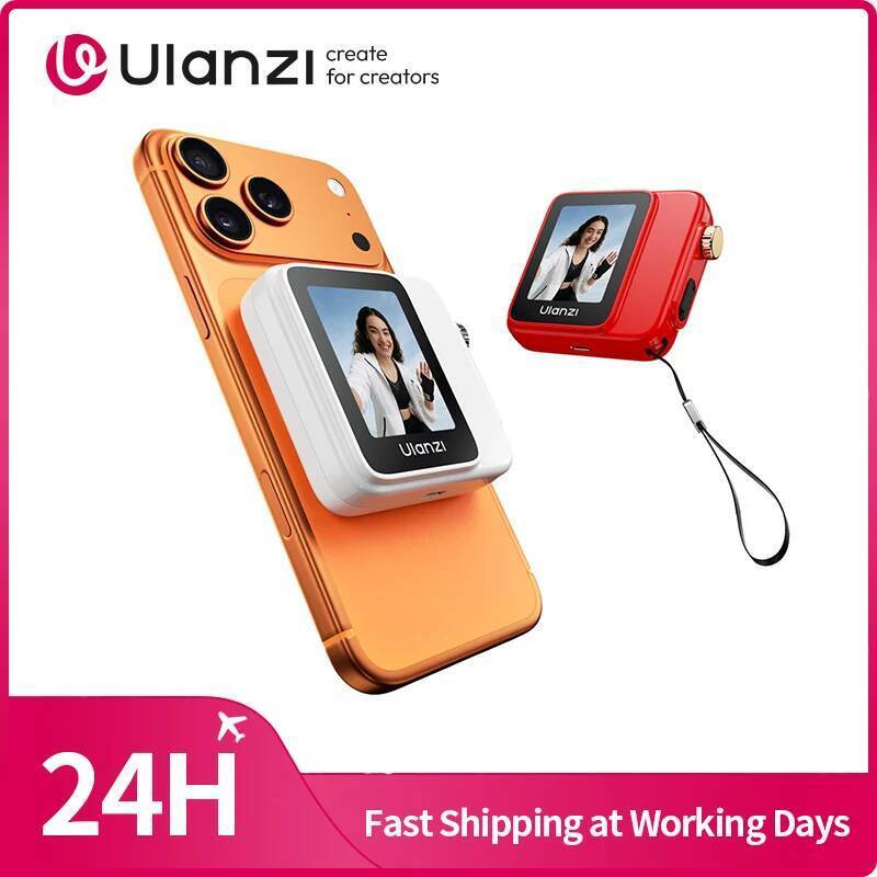 ​Ulanzi VM02 ไร้สายแม่เหล็ก Selfie Monitor หน้าจอสําหรับ iPhone 17 16 15 สําหรับการเดินทางกลางแจ้งไร