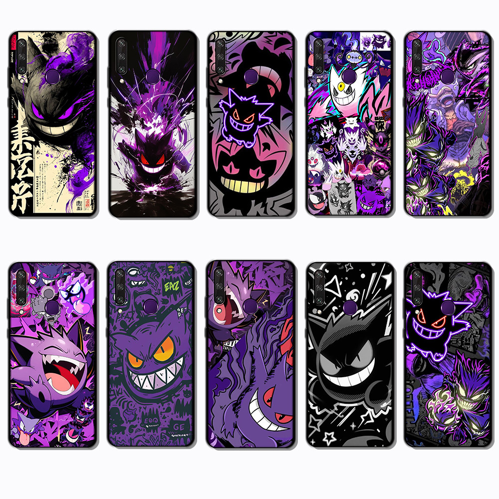 สําหรับ 3c Huawei Y6P Y7A Y8P Y9A Y5 Y6 Prime NS27 Gengar เคสโทรศัพท์สีดํานุ่มแฟชั่น
