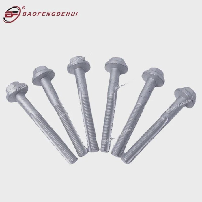 6PCS 2007106 H Washer Cam Nut CLN HEX Bolt for Tesla Model S Model X Model SR M14x2.00x114 [10.9]-G