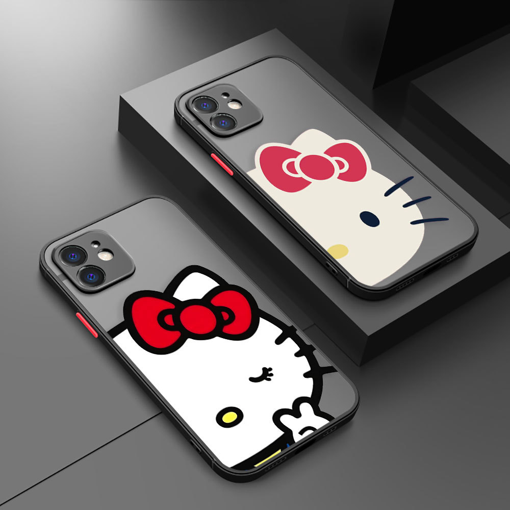 ฝาครอบโทรศัพท์Hello Kitty 4 065BสําหรับApple iPhone 14 15 11 12 13 16 17 Pro Max Plus Pro Mini Air 1