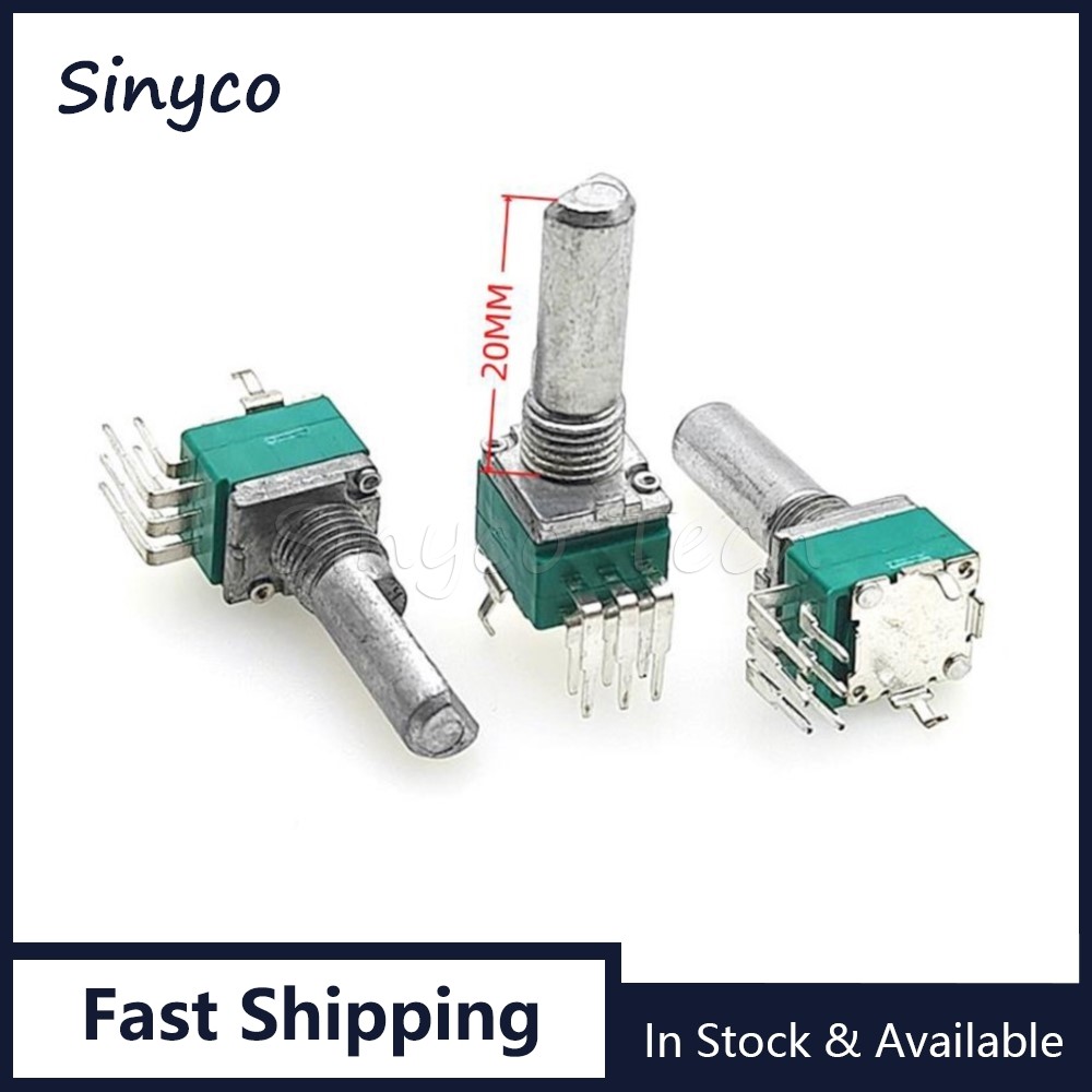1PCS RK097 Precision แนวตั้ง Double B10K B50K B100K A10K การปรับ Potentiometer B103 B503 B104 A103 ค