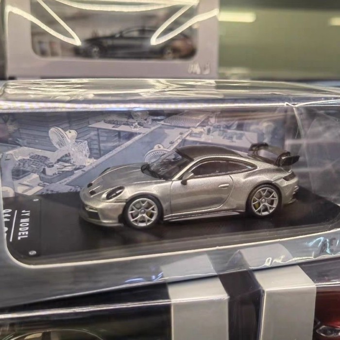 JY 1/64 Porsche 911 GT3 RS โลหะผสมจําลองคอลเลกชันรถรุ่น Supercar