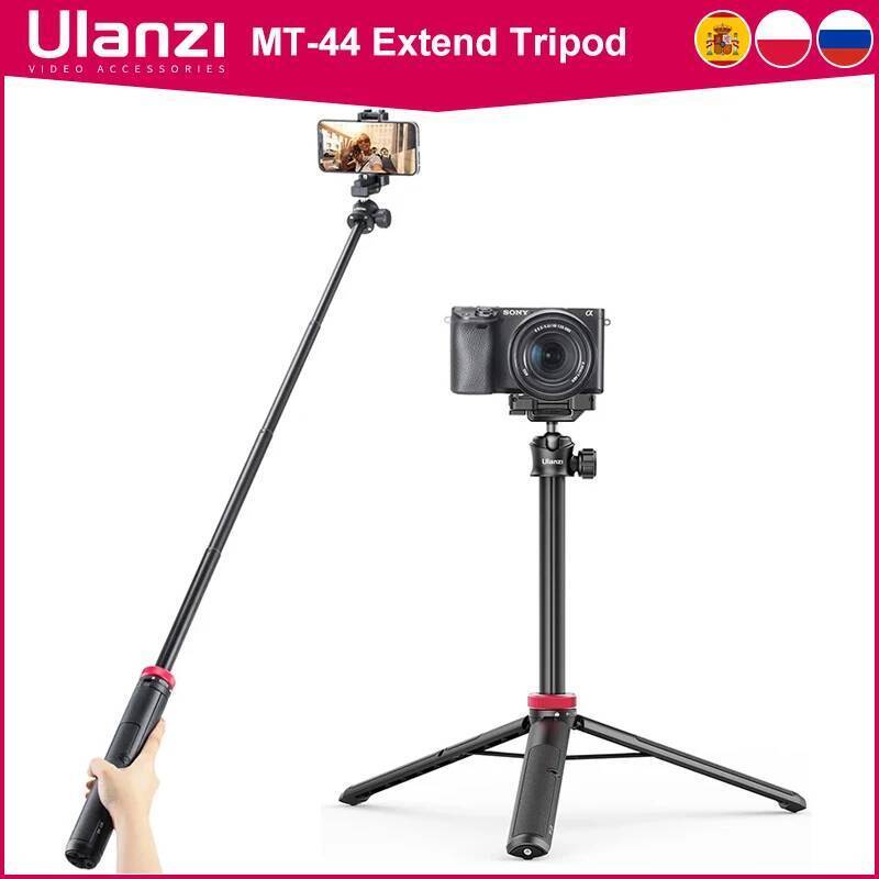 ULANZI TRIPOD MT-44 ขาตั้งกล้องสมาร์ทโฟน Vlog ขาตั้งกล้องรองเท้าเย็นโทรศัพท์ Mount Holder สําหรับขาต