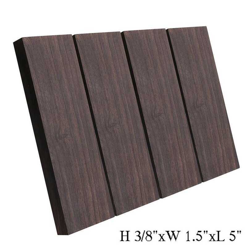 C 2/4Pcs Ebony Musical Instrument Wood Blan Blackwood Ebony Wood Bloc Wood Blank Guitar Musical Ins