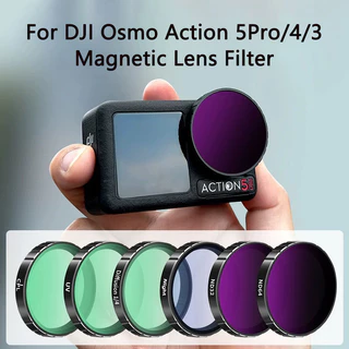 DJI Osmo Action 5Pro/4/3 Magnetic Lens Filter- UV CPL ND8/16/32/641/4Black Mist เลนส์กรอง Osmo Action 5 Pro