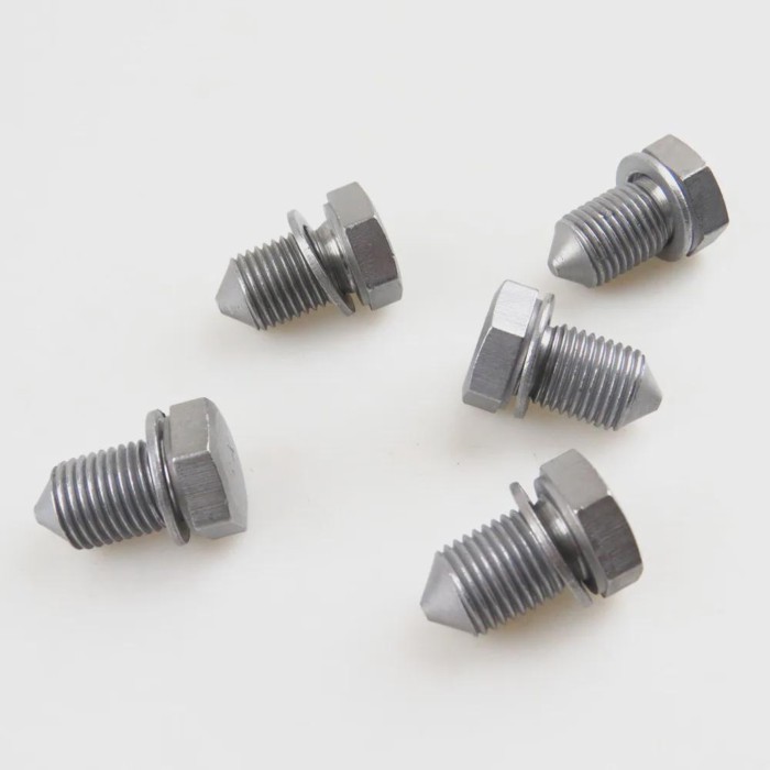 5 ชิ้นถังด้านล่างน้ํามันท่อระบายน้ําปลั๊ก Bolt & ปะเก็น N90813202 N90 813 202 สําหรับ A3 A4 A6 Q5 Q7