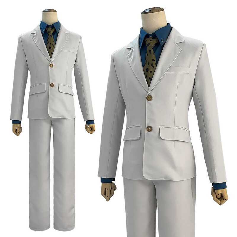 C HOLOUN Jujutsu JJK Manga Anime Nanami Kento Cosplay Costume Wig Suit Vest Pants Uniform Rose Net