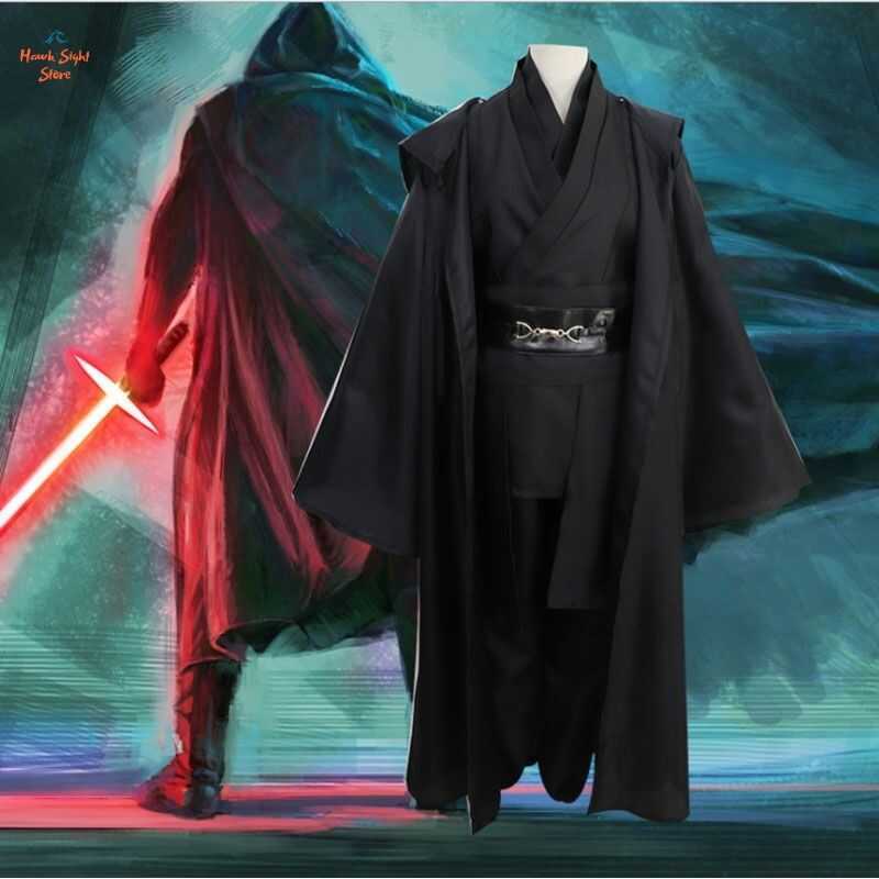 C [Fairdeal] Fantasia Male Star Wars Anakin Skywalker Jedi Robe Halloween Cosplay Men's Jedi Knight