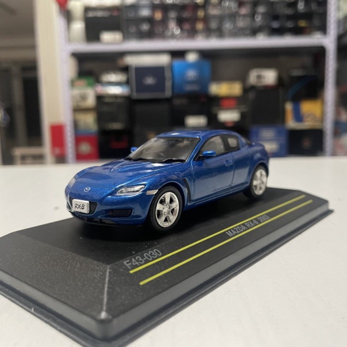 1: 43 FIRST MAZDA RX-8 RX8 2003 รถสปอร์ตรุ่น สีฟ้า