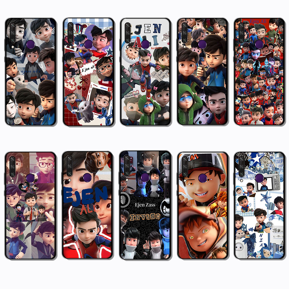 สําหรับ 3c Huawei Y6P Y7A Y8P Y9A Y5 Y6 Prime NS25 Ejen Ali แฟชั่นเคสโทรศัพท์สีดํานุ่ม