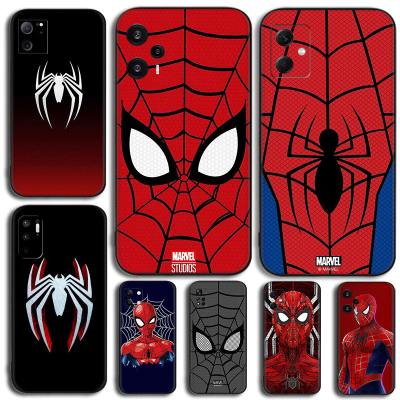 ออกแบบกรณี Spider Man ds.7 สําหรับ Xiaomi POCO X6 Pro12X Mi 8 Lite F7 X7 ความเข้ากันได้ TPU เคสโทรศั