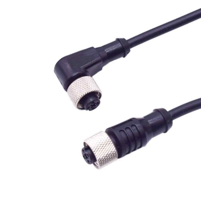 M8M12 Proximity photoelectric SWITCH SENSOR CONNECTOR 2-PIN 3-pin ปลั๊กสาย 4-Hole ปลั๊กตรงปลั๊กโค้ง