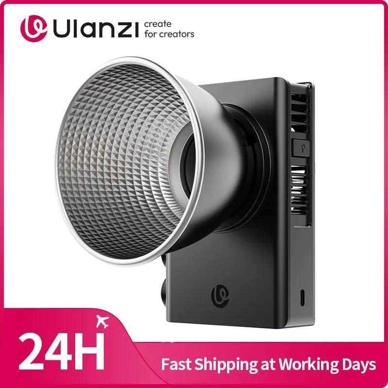 ​Ulanzi C01 100W COB Light Bi-สีเติมแสง 14500Lx 100W COB Light 2700-6500K พร้อมพัดลมระบายความร้อนสํา