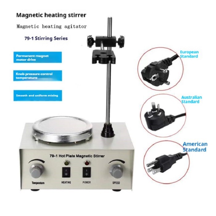 79-1 Magnetic Stirrer Laboratory Heating Constant Temperature magnetic heating stirrer Stainless st
