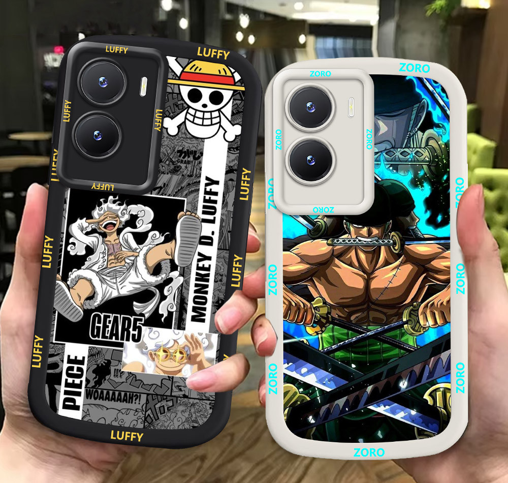 G57 Zoro One_Pieces ขาวดำเคสโทรศัพท์หรับ VIVO Y15A Y01A Y15S Y01 Y56 Y16 5G ปก