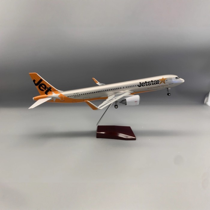 47 ซม.Jetstar 321 เครื่องบิน Guest A321 Jetstar เครื่องบิน Jetstar รุ่นหัตถกรรมคอลเลกชันของขวัญให้ออ