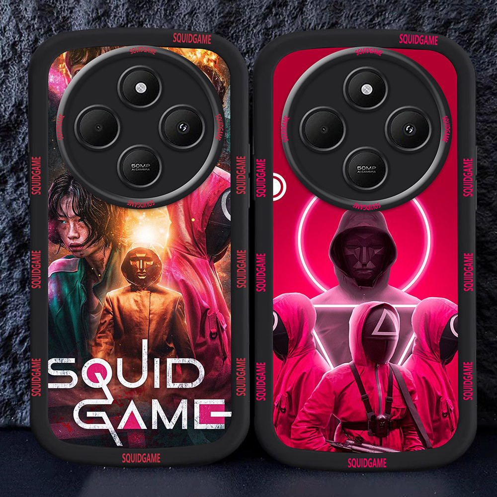 อ่อนนุ่มเคสโทรศัพท์หรับ Xiaomi Redmi POCO C65 C75 C55 14C M30 Squid Game