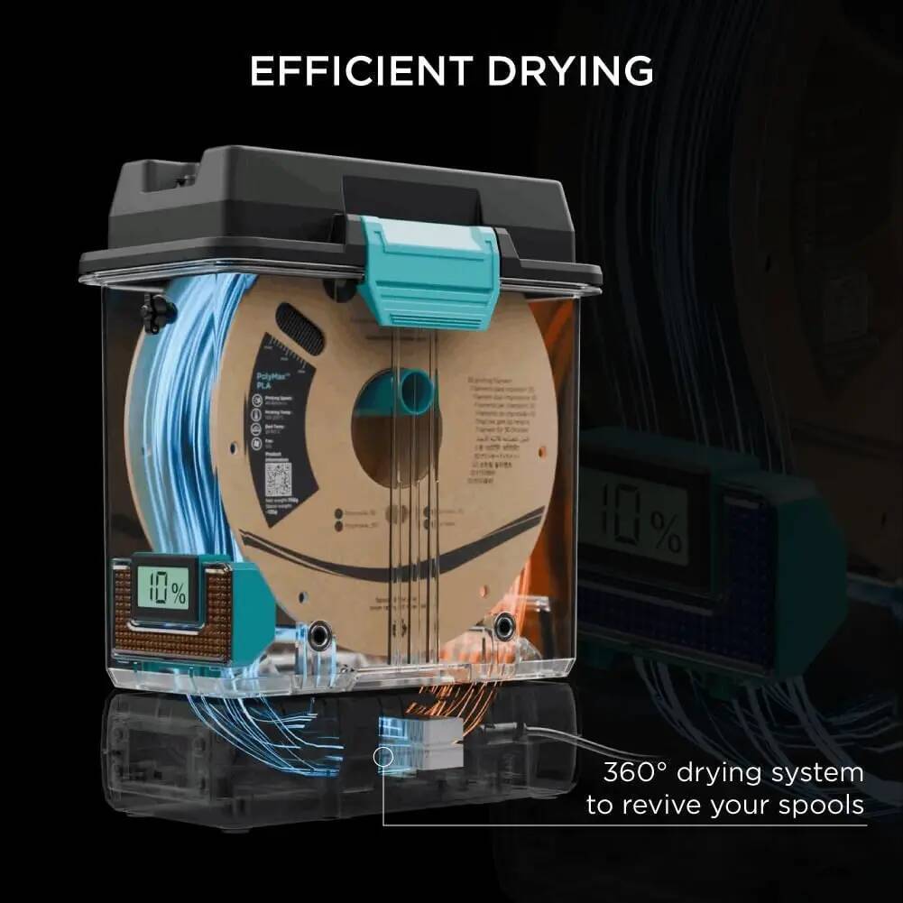 สําหรับ PolyDryer จาก Polymaker 3D พิมพ์ Filament กล่องเครื่องเป่า 3D การพิมพ์ Filament กล่องเก็บสํา