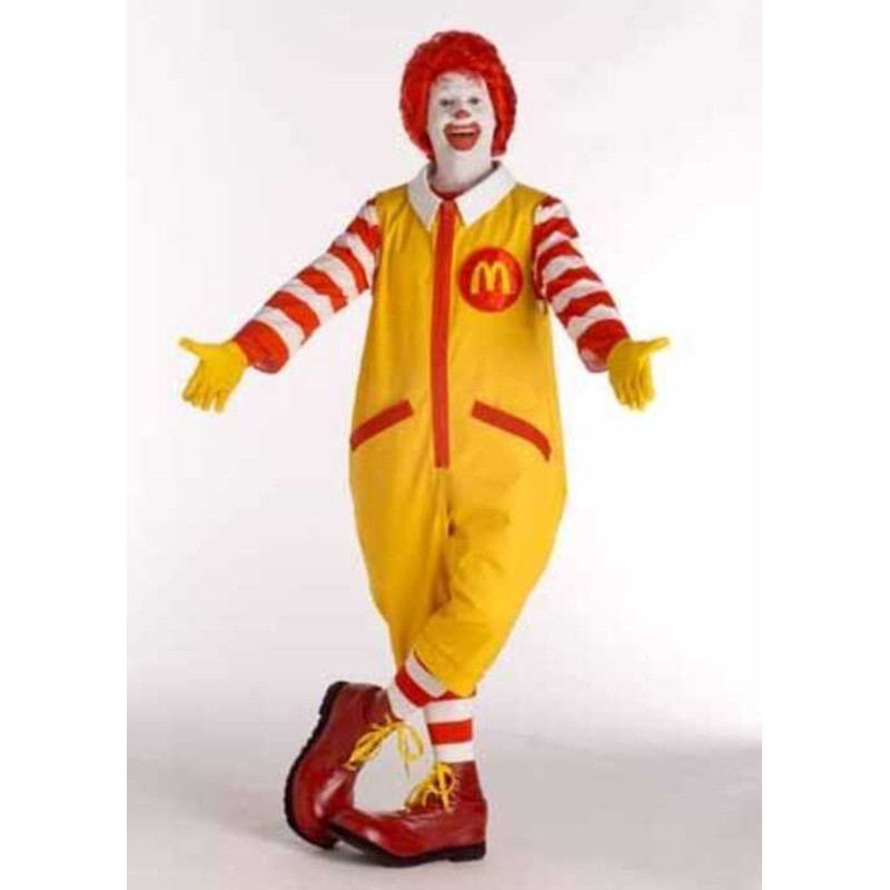 C ชุดเพลย์แมคโดนัลด์ ตูมแมคโดนัลด์ ชุดตัวตลก Mcdonald's Cosplay Costume, Mcdonald's Costume, Clown