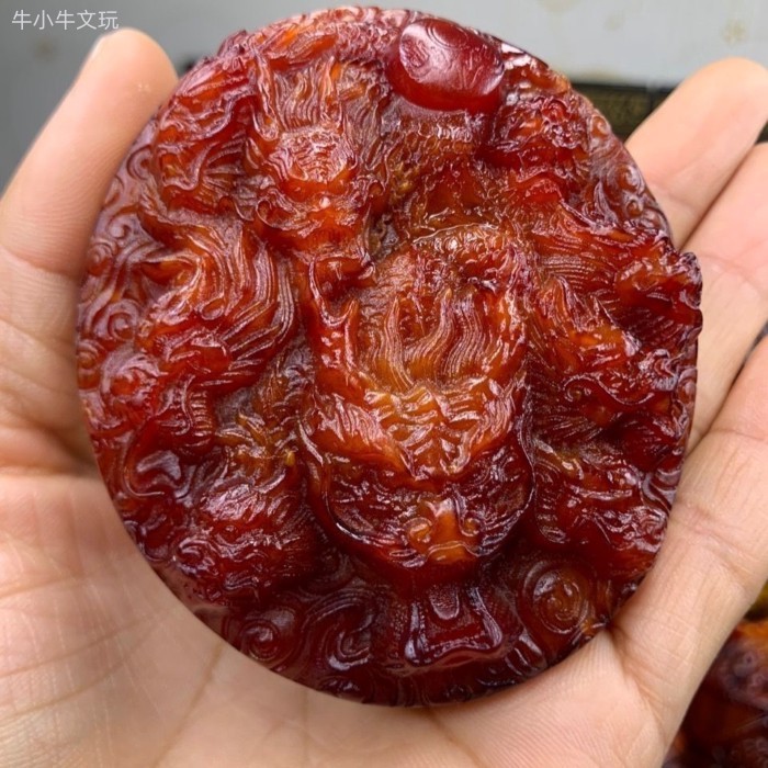 Ambergris Blood Ambergris Kowloon Protector Kowloon Transfer Big Dragon Brand Handle Piece Full Bloo