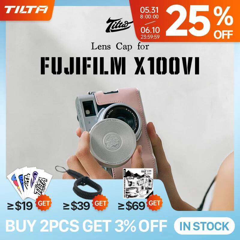 ฝาปิดเลนส์ TILTA TA-T70-LC สําหรับ Fujifilm X100VI - สีดํา/เงิน