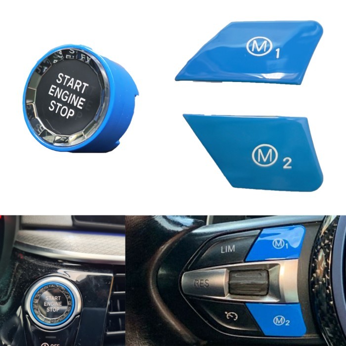 Car Steering Wheel Start Stop M1 M2 Button Fit for BMW M2 M3 M4 M5 M6 X5M X6M F20 F22 F30 F32 F80 F