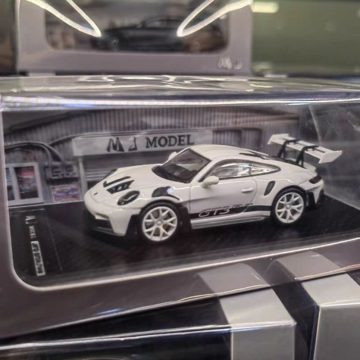 MJ 1/64 Porsche 911 GT3 RS โลหะผสมจําลองคอลเลกชันรถรุ่น Supercar