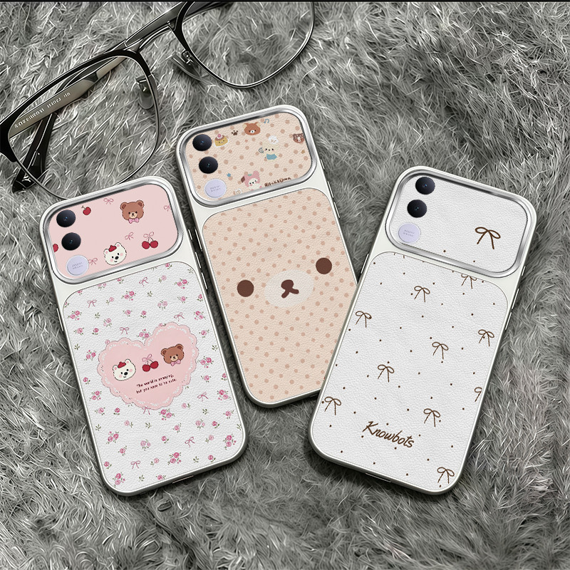 เหมาะสําหรับ Vivo V70 FE 5G เคสโทรศัพท์ ดีไซน์ใหม่รักหมีโบว์กันกระแทก soft Case TPDT20