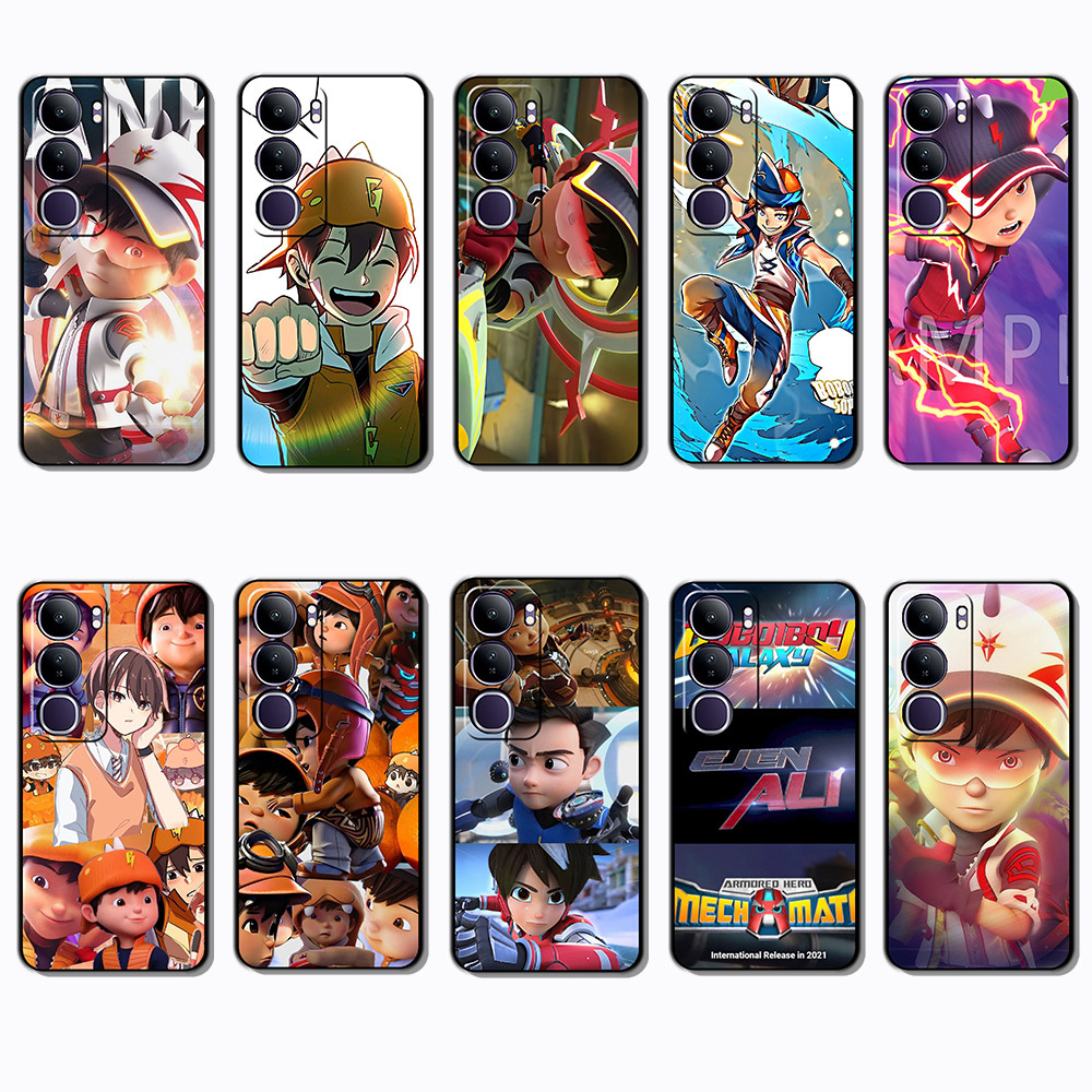 สําหรับ 3c VIVO Y21d Y04 NS26 fang boboiboy การ์ตูนเคสโทรศัพท์สีดํานุ่มแฟชั่น