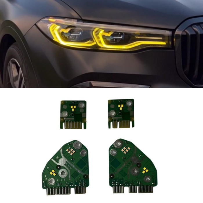 NEW Headlight LED Module Daytime Running Light LED Board Lemon Yellow OE For BMW X7 G07 2019 2020 2