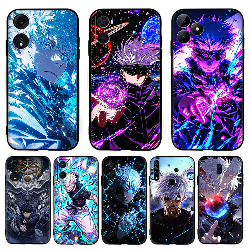 สําหรับ OPPO A5i Pro A5 A5X การ์ตูนอะนิเมะ Gojo Satoru ปลอก 5Y22 สีดํา TPU ซิลิโคนอ่อนนุ่มเคสโทรศัพท์