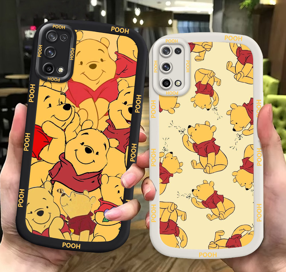 G50 Winnie the Pooh ขาวดำเคสโทรศัพท์หรับ OPPO Reno A72 A95 A92 A94 A52 5F A74 ปก