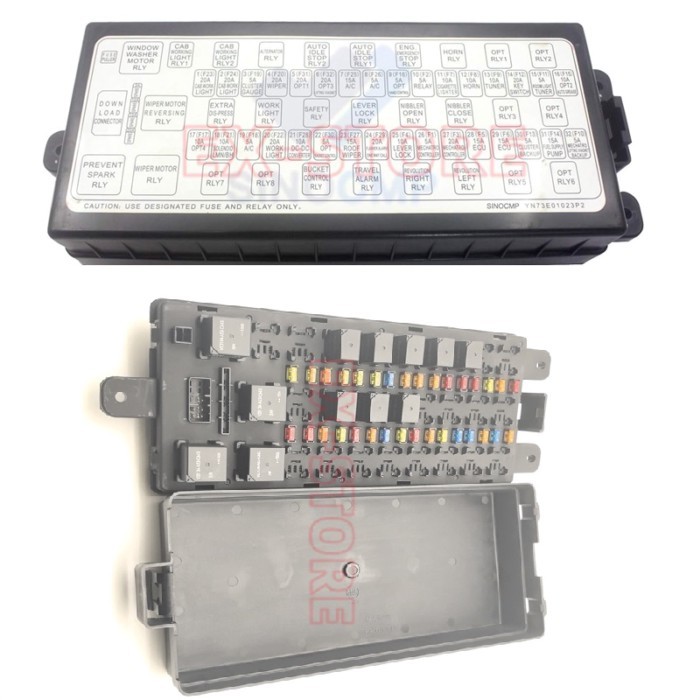 YN24E00019F1,fuse box fit for KOBELCO SK200-8,SK350-8,SK210-8,SK260-8,Holland E235BSRLC, E235BSR, E