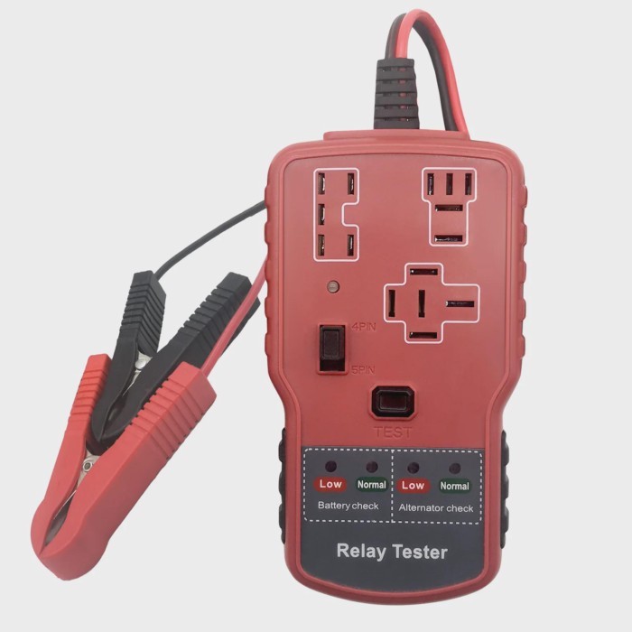 2 in 1 Auto Battery Tester Car Relay Detector 12V Electric Auto Relay Tester Vehicle Battery Fast C