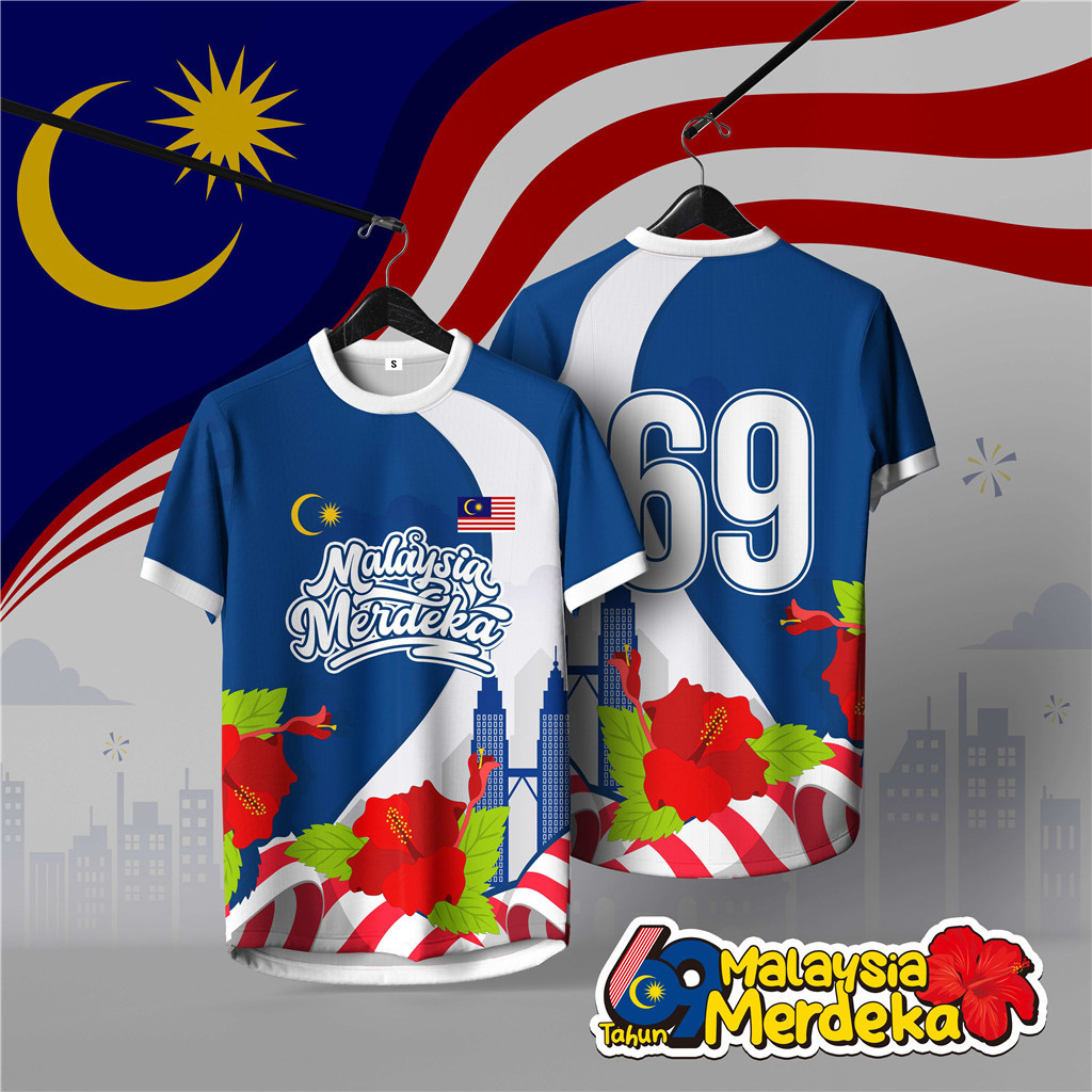 2026 Independence Day Merdeka Jersey Viral Unisex 69th Jersey Mens Outdoor Sport Football Shirt Shor