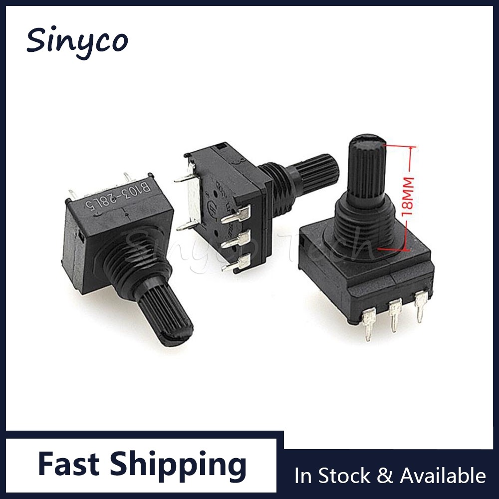 5PCS PC1601-V เครื่องเชื่อม Potentiometer 5Pin B102 B472 B502 B103 B223 B104 คาร์บอนฟิล์ม 1K 5K 10K 