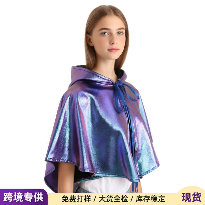 C Cross-Border Halloween Reaper Cloak Laser Multicolor Party Dress Up Costume Vampire Cloak Manufac