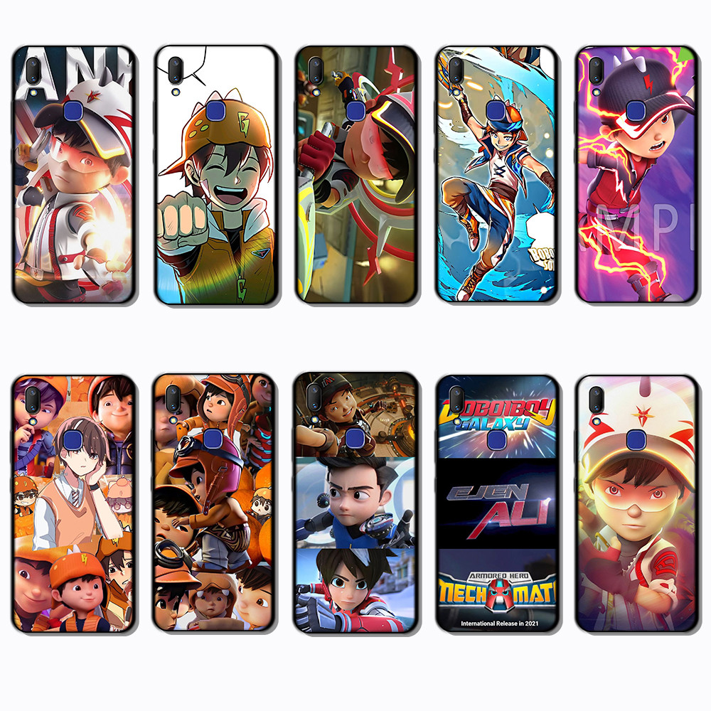 สําหรับ 3c Vivo V5 V7 Plus V9 V11i V11 V15 Pro NS26 fang boboiboy การ์ตูนแฟชั่นเคสโทรศัพท์สีดํานุ่ม