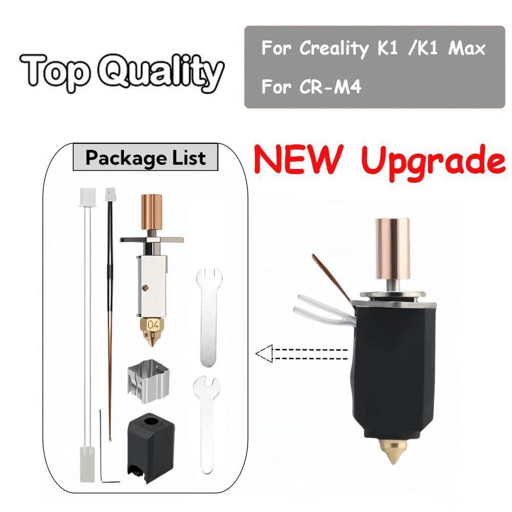 ชุด Hotend ที่อัปเดตสําหรับ Creality K1 Max 550°C อุณหภูมิสูง Hotend สําหรับ Creality K1 3D เครื่องพ