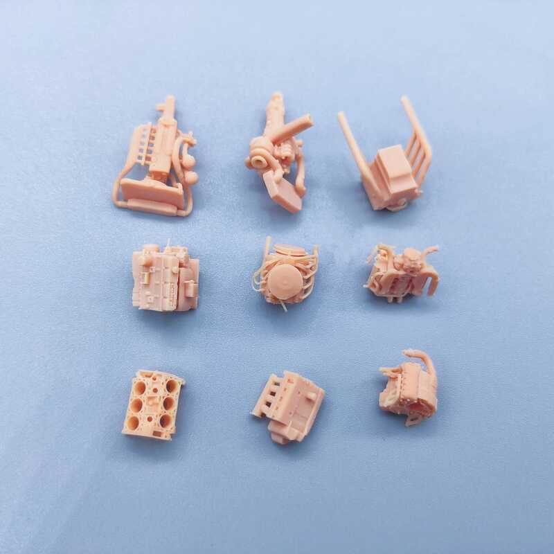 C 1/64 1/43 Figs Scale Model Resin Engine Parts Uncolored Miniatures Diorama Hand-Ed V312 V320