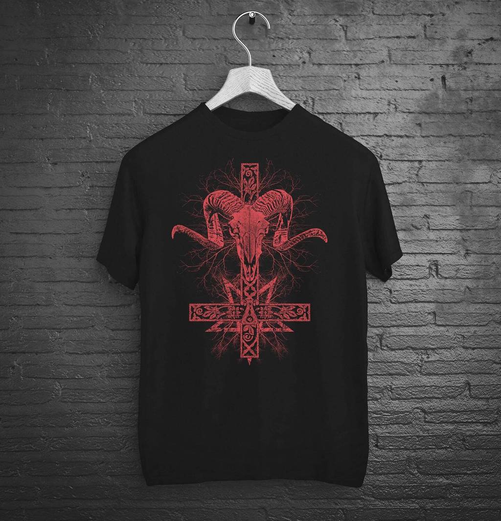 Satanic Baphomet Occulting Tshirt สําหรับแม่มดและหัวโลหะ/ Gothic Occulting Satanic เสื้อผ้า/ Skull Emo เสื้อ Eboy Egirl เสื้อผ้า