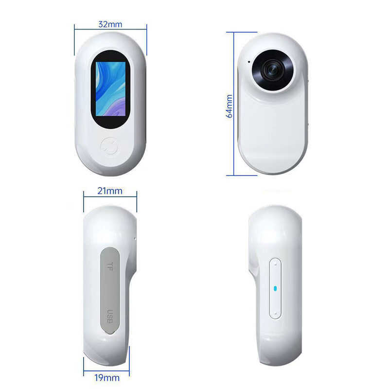 HD Magnetic Thumb Sports Camera Outdoor Cycling Camera Collar Pet Camera Sports Recorder