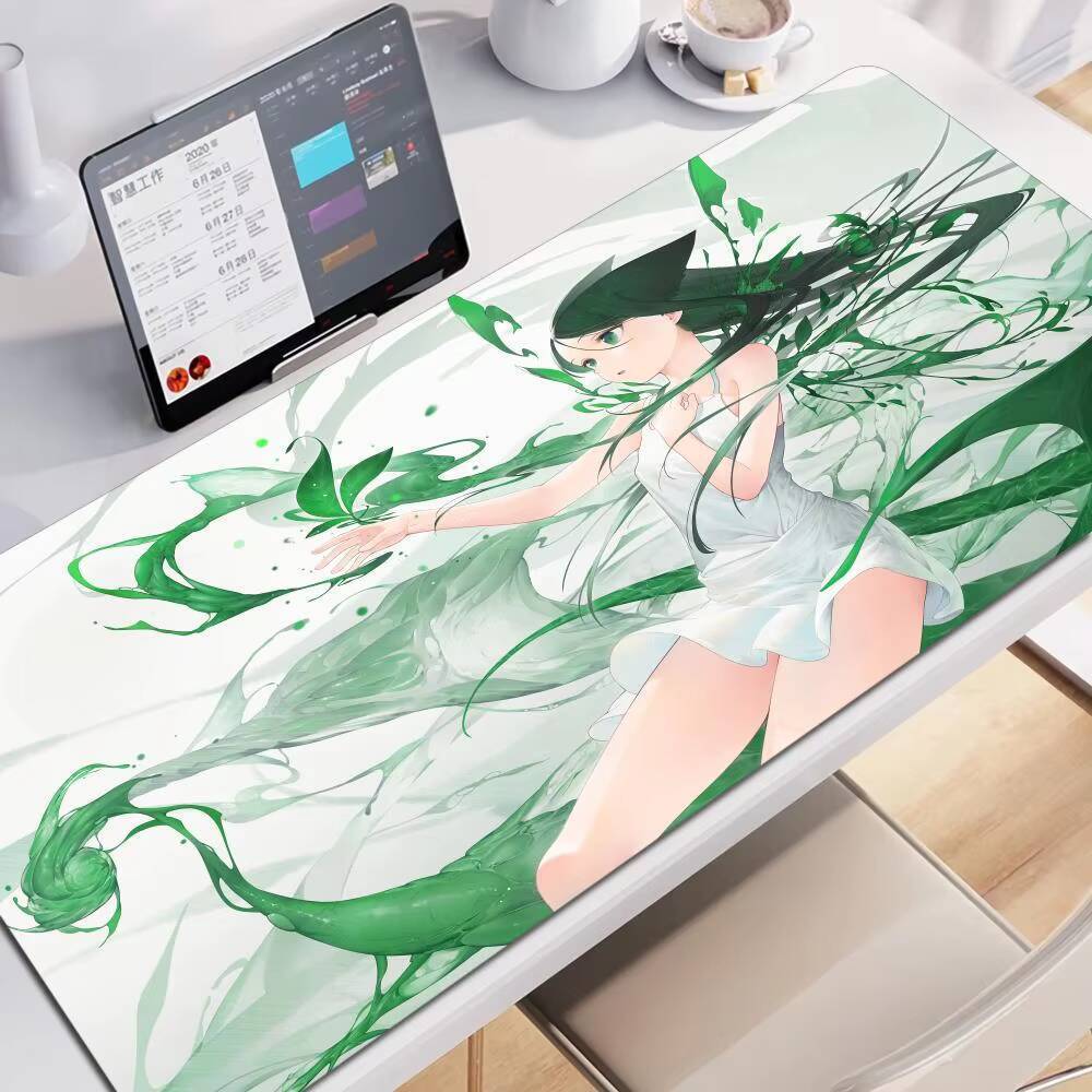Saya no Uta เพลงของ Saya แผ่นรองเมาส์ Mousepad แผ่นรองเมาส์สําหรับเล่นเกมขนาดใหญ่ LockEdge หนาแป้นพิ