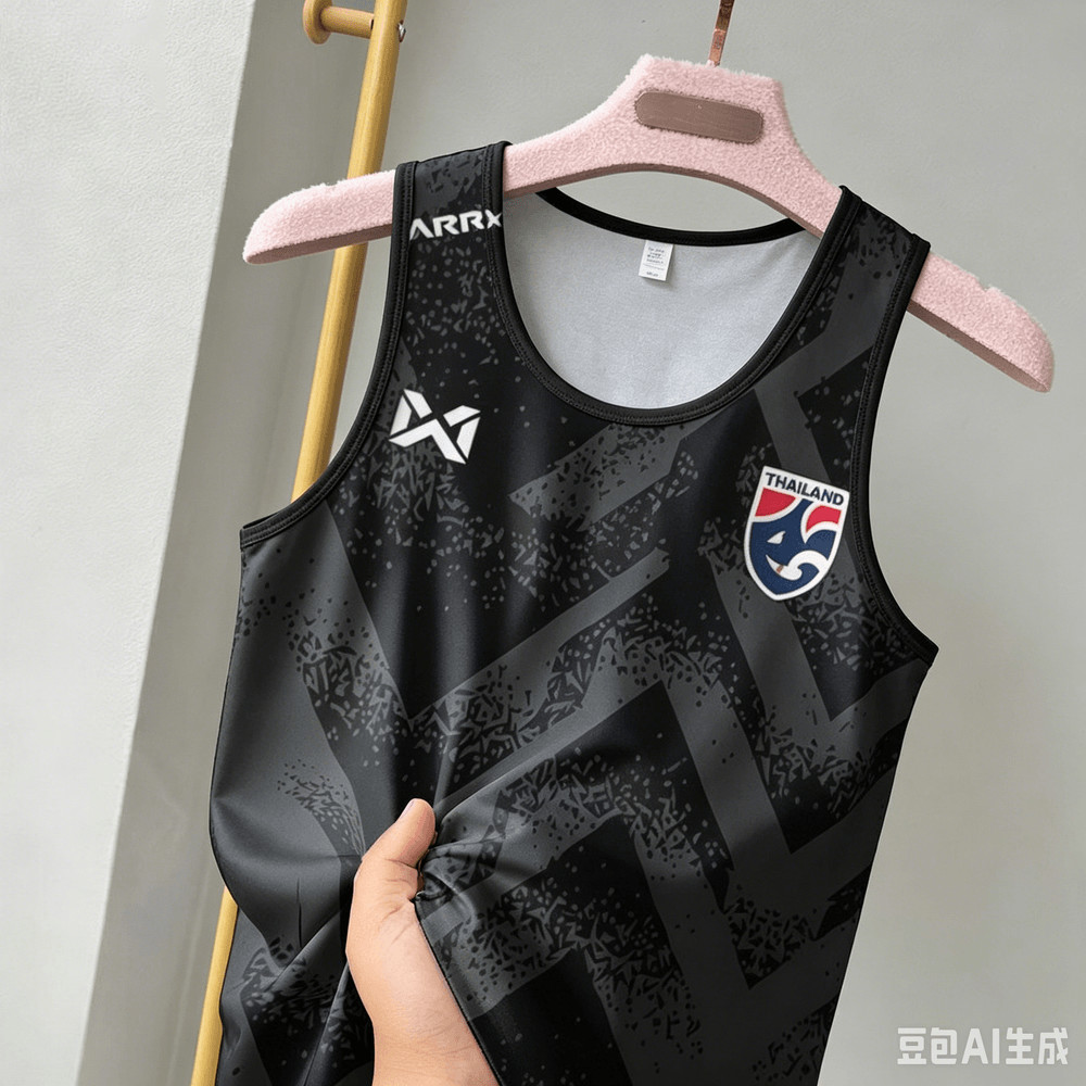 BXThailand เสื้อกล้ามทีมชาติชายเสื้อกั๊กกีฬาแขนกุดพิมพ์ลายพรางสีเทา