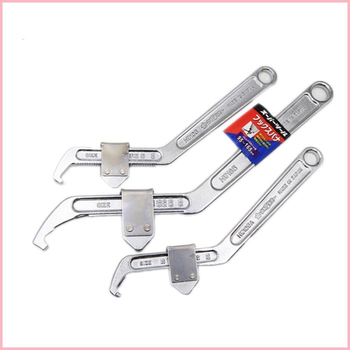 ญี่ปุ่น SUPER HW-105A/105/165 ประแจปรับได้ Crescent ประแจตะขอด้านข้าง