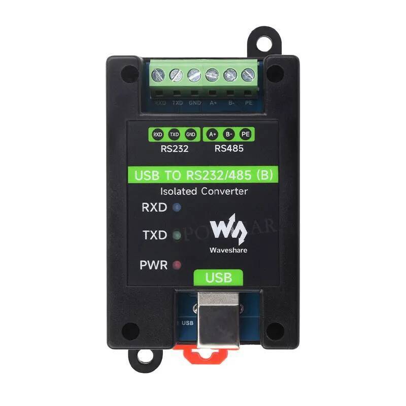 ตัวแปลงแยกเกรดอุตสาหกรรม USB เป็น RS232/485 (B) Serial UART FT232RNL สําหรับผนัง/ราง-Mount