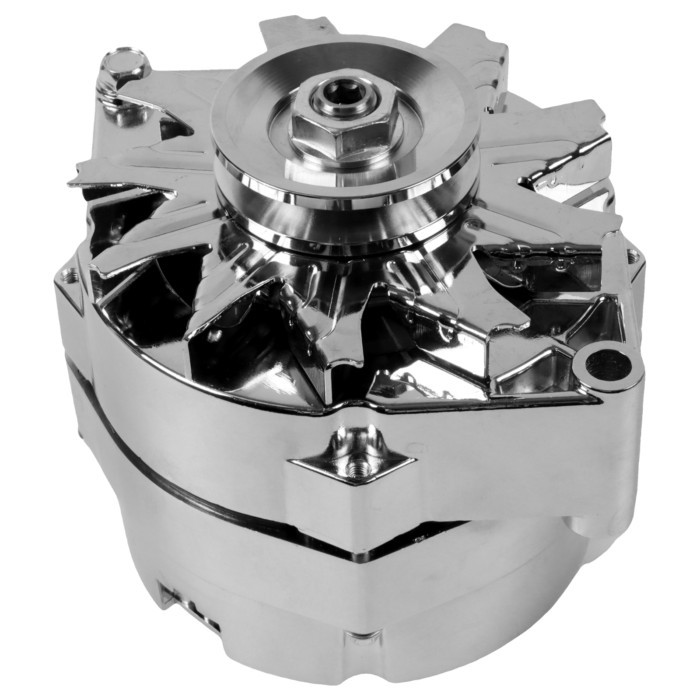 1pc 110Amp Chrome Alternator ADR0335-C For 1968-1989 Chevrolet Buick Oldsmobile V8 5.0L 5.7L