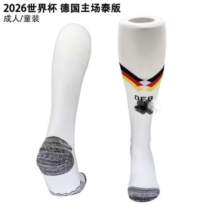 26th World Cup Germany Home Football Socks Towel Bottom Socks Over-the-Knee Stocking Adult World Cup