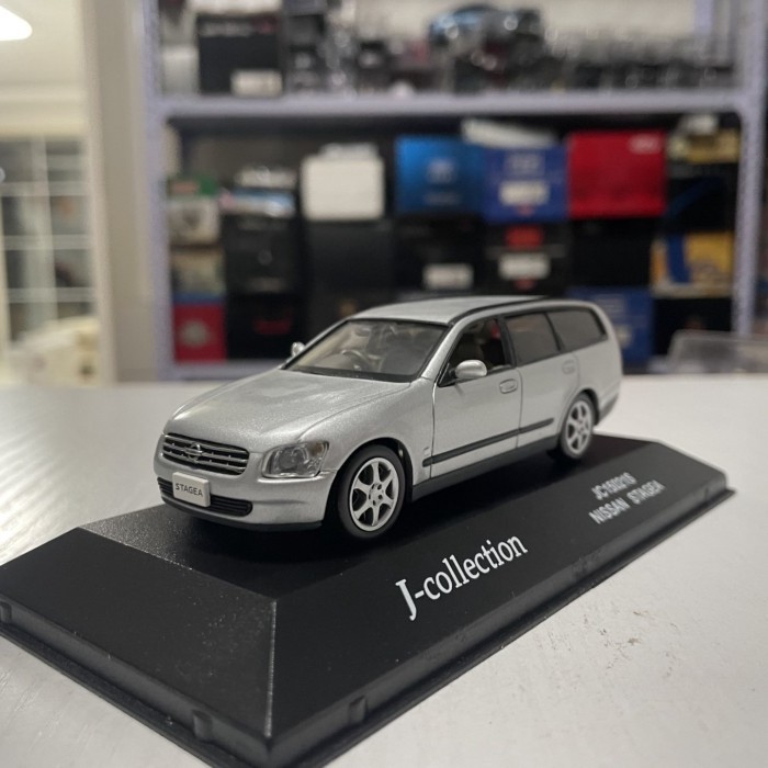 1: 43 JC Jingshang Nissan Nissan STAGEA 300RX Wagon รถโมเดลเงิน